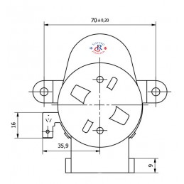 MOTORE GIRARROSTO 4.5V DC CON ALBERO CAVO